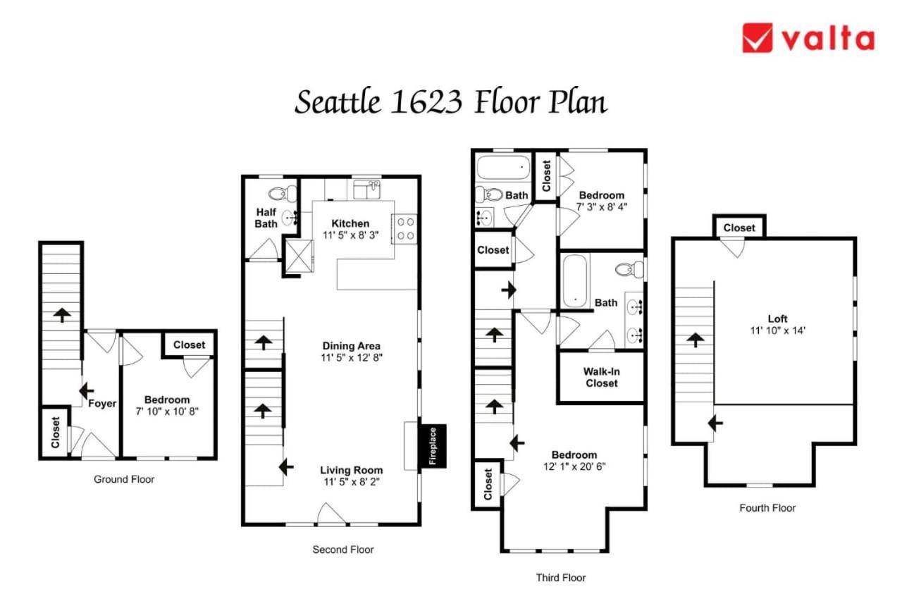 Exquisite Central Townhome With Spacious Loft And Gourmet Kitchen Seattle Exterior foto